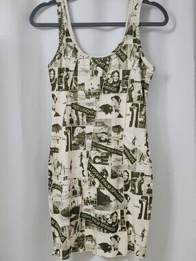 Pretty Garbage Vintage Photo Collage Print Bodycon Mini Dress